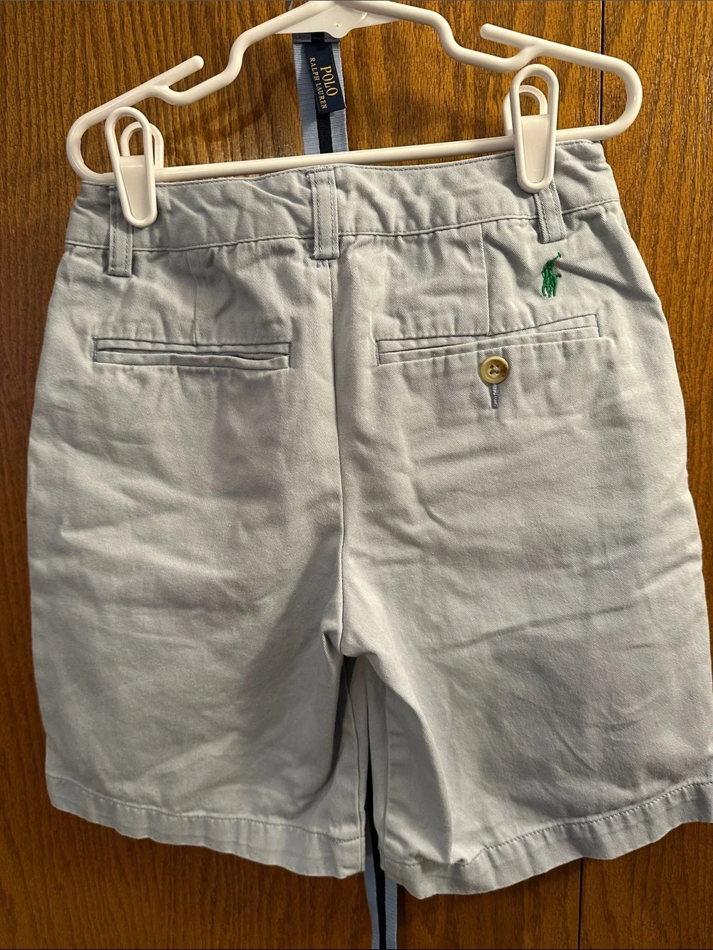 Polo Ralph Lauren Kids Light Blue Cotton Blend Chino Shorts size 8.